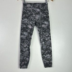 Lululemon Women's Size 6 Align Nulu Pant II 25" Floral Illusion Ice Grey Multi